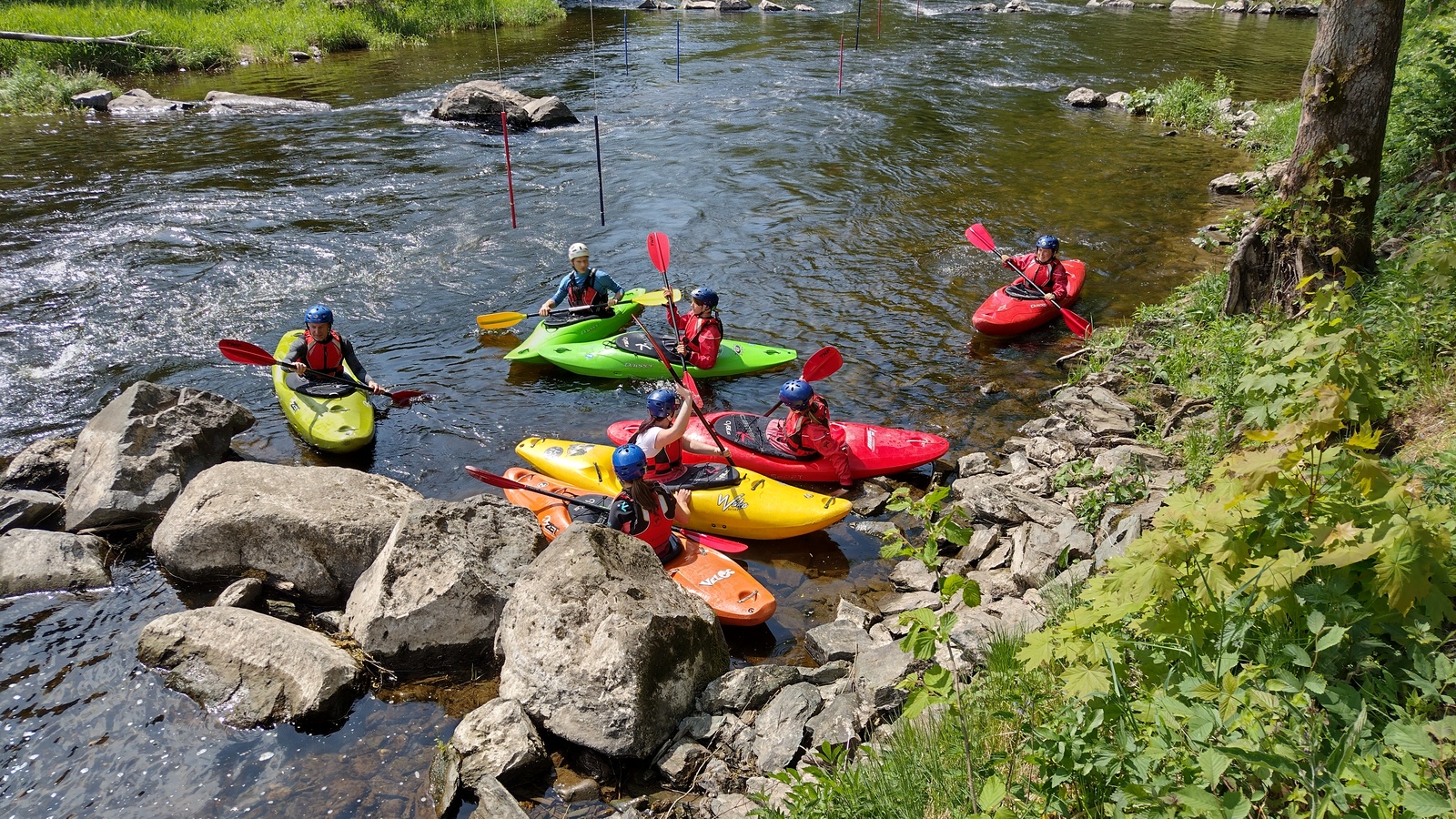 Kajak škola Paraplíčko - seznam se s kajakem, základní kurz