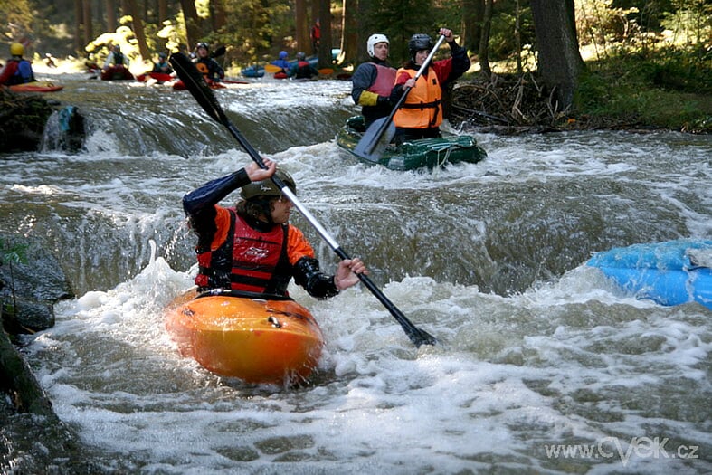 Kajak Vavřinecký potok, opakovací kurz