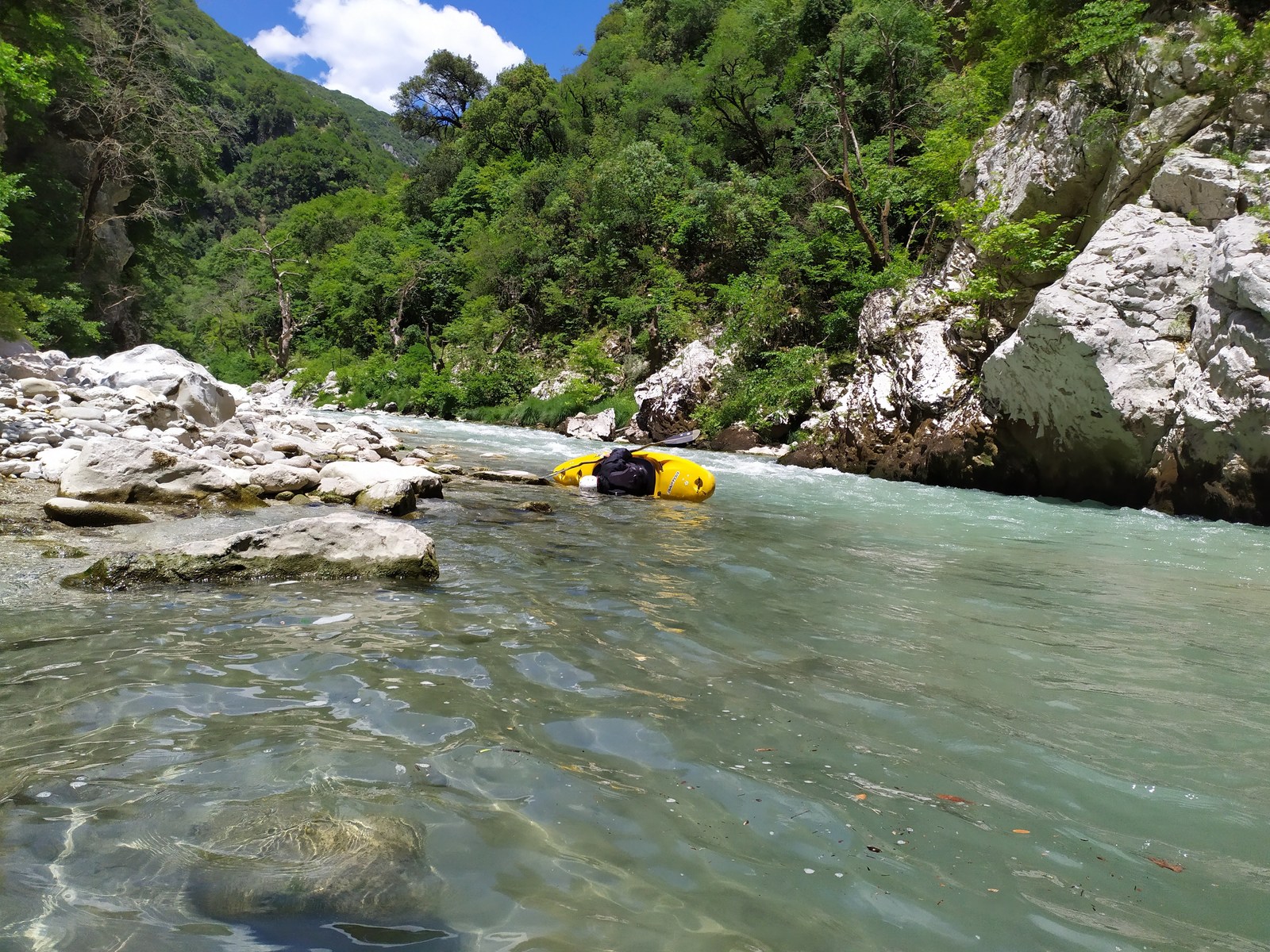 Kajak a packraft Řecko