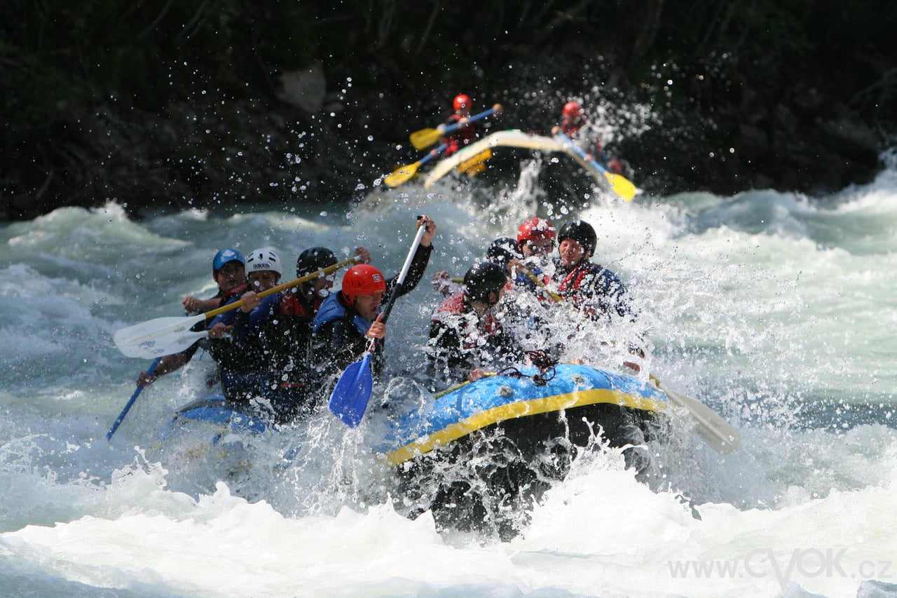 Top rafting Inn a Sanna Rakousko. Doprava s námi nebo vlastní.